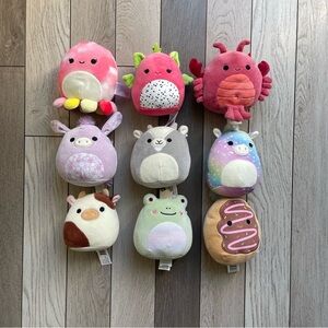 Squishmallows Colorful Plush Toy Set